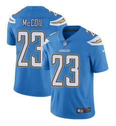 Youth Nike Los Angeles Chargers #23 Dexter McCoil Electric Blue Alternate Vapor Untouchable Limited Player NFL Jersey