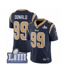 Men's Nike Los Angeles Rams #99 Aaron Donald Navy Blue Team Color Vapor Untouchable Limited Player Super Bowl LIII Bound NFL Jersey
