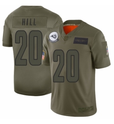 Women's Los Angeles Rams #20 Troy Hill Limited Camo 2019 Salute to Service Football Jersey