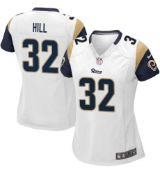 Women's Nike Los Angeles Rams #32 Troy Hill Game White NFL Jersey