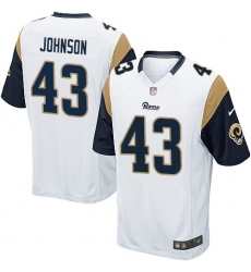 Men's Nike Los Angeles Rams #43 John Johnson Game White NFL Jersey