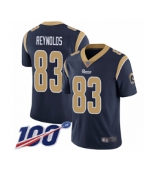Youth Los Angeles Rams #83 Josh Reynolds Navy Blue Team Color Vapor Untouchable Limited Player 100th Season Football Jersey