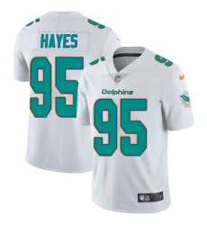 Youth Nike Miami Dolphins #95 William Hayes Elite White NFL Jersey