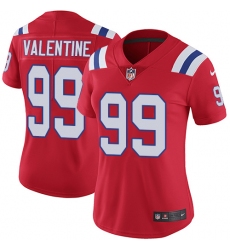 Women's Nike New England Patriots #99 Vincent Valentine Red Alternate Vapor Untouchable Limited Player NFL Jersey