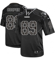 Men's Nike Oakland Raiders #89 Amari Cooper Elite New Lights Out Black NFL Jersey