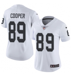 Women's Nike Oakland Raiders #89 Amari Cooper Elite White NFL Jersey