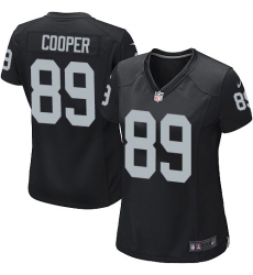 Women's Nike Oakland Raiders #89 Amari Cooper Game Black Team Color NFL Jersey