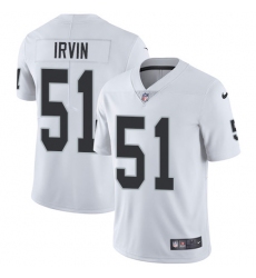 Youth Nike Oakland Raiders #51 Bruce Irvin Elite White NFL Jersey