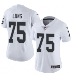 Women's Nike Oakland Raiders #75 Howie Long Elite White NFL Jersey