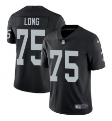 Youth Nike Oakland Raiders #75 Howie Long Elite Black Team Color NFL Jersey