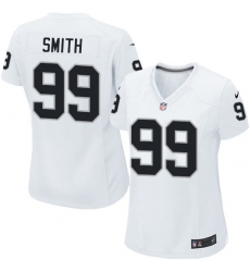 Women's Nike Oakland Raiders #99 Aldon Smith Game White NFL Jersey