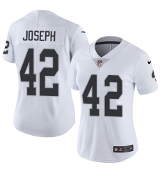 Women's Nike Oakland Raiders #42 Karl Joseph Elite White NFL Jersey