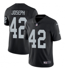 Youth Nike Oakland Raiders #42 Karl Joseph Elite Black Team Color NFL Jersey