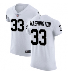 Men's Nike Oakland Raiders #33 DeAndre Washington White Vapor Untouchable Elite Player NFL Jersey