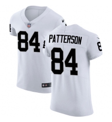 Men's Nike Oakland Raiders #84 Cordarrelle Patterson White Vapor Untouchable Elite Player NFL Jersey