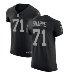 Men's Nike Oakland Raiders #71 David Sharpe Black Team Color Vapor Untouchable Elite Player NFL Jersey