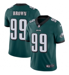 Men's Nike Philadelphia Eagles #99 Jerome Brown Midnight Green Team Color Vapor Untouchable Limited Player NFL Jersey