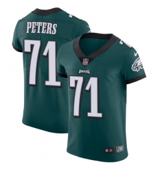Men's Nike Philadelphia Eagles #71 Jason Peters Midnight Green Team Color Vapor Untouchable Elite Player NFL Jersey
