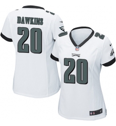 Women's Nike Philadelphia Eagles #20 Brian Dawkins Game White NFL Jersey