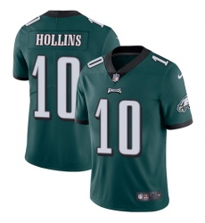 Men's Nike Philadelphia Eagles #10 Mack Hollins Midnight Green Team Color Vapor Untouchable Limited Player NFL Jersey