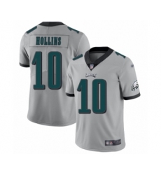 Youth Philadelphia Eagles #10 Mack Hollins Limited Silver Inverted Legend Football Jersey