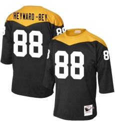Men's Mitchell and Ness Pittsburgh Steelers #88 Darrius Heyward-Bey Elite Black 1967 Home Throwback NFL Jersey