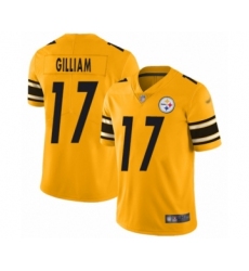 Men's Pittsburgh Steelers #17 Joe Gilliam Limited Gold Inverted Legend Football Jersey