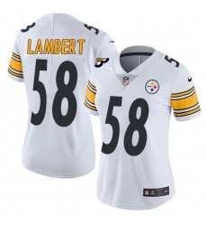 Women's Nike Pittsburgh Steelers #58 Jack Lambert Elite White NFL Jersey