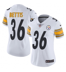 Women's Nike Pittsburgh Steelers #36 Jerome Bettis Elite White NFL Jersey