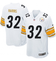 Men's Nike Pittsburgh Steelers #32 Franco Harris Game White NFL Jersey