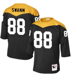 Men's Mitchell and Ness Pittsburgh Steelers #88 Lynn Swann Elite Black 1967 Home Throwback NFL Jersey