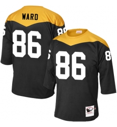 Men's Mitchell and Ness Pittsburgh Steelers #86 Hines Ward Elite Black 1967 Home Throwback NFL Jersey