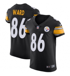 Men's Nike Pittsburgh Steelers #86 Hines Ward Black Team Color Vapor Untouchable Elite Player NFL Jersey