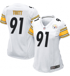 Women's Nike Pittsburgh Steelers #91 Stephon Tuitt Game White NFL Jersey
