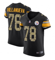 Men's Nike Pittsburgh Steelers #78 Alejandro Villanueva Black/Camo Vapor Untouchable Elite Player NFL Jersey