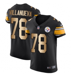 Men's Nike Pittsburgh Steelers #78 Alejandro Villanueva Black/Gold Vapor Untouchable Elite Player NFL Jersey