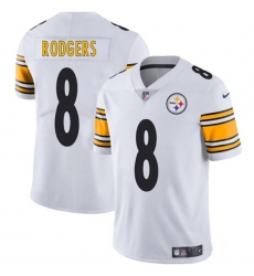 Men's Pittsburgh Steelers #8 Aaron Rodgers White 2025 Vapor Limited Football Stitched Jersey