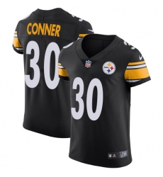 Men's Nike Pittsburgh Steelers #30 James Conner Black Team Color Vapor Untouchable Elite Player NFL Jersey