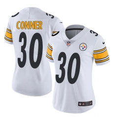 Women's Nike Pittsburgh Steelers #30 James Conner Elite White NFL Jersey