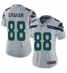 Women's Nike Seattle Seahawks #88 Jimmy Graham Elite Grey Alternate NFL Jersey