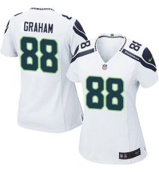 Women's Nike Seattle Seahawks #88 Jimmy Graham Game White NFL Jersey
