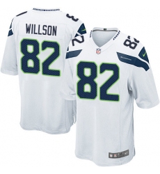 Men's Nike Seattle Seahawks #82 Luke Willson Game White NFL Jersey