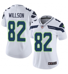 Women's Nike Seattle Seahawks #82 Luke Willson Elite White NFL Jersey