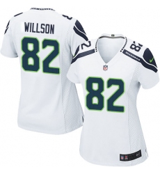 Women's Nike Seattle Seahawks #82 Luke Willson Game White NFL Jersey