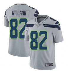 Youth Nike Seattle Seahawks #82 Luke Willson Elite Grey Alternate NFL Jersey