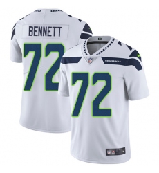 Youth Nike Seattle Seahawks #72 Michael Bennett Elite White NFL Jersey