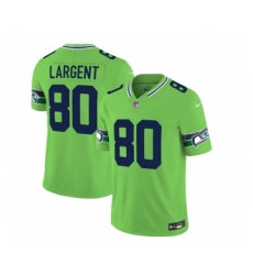 Men's Nike Seattle Seahawks #80 Steve Largent 2023 F.U.S.E. Green Limited Football Stitched Jersey