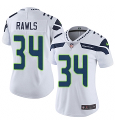 Women's Nike Seattle Seahawks #34 Thomas Rawls Elite White NFL Jersey