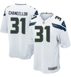 Men's Nike Seattle Seahawks #31 Kam Chancellor Game White NFL Jersey