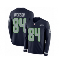 Youth Nike Seattle Seahawks #89 Doug Baldwin Limited Navy Blue Therma Long Sleeve NFL Jersey